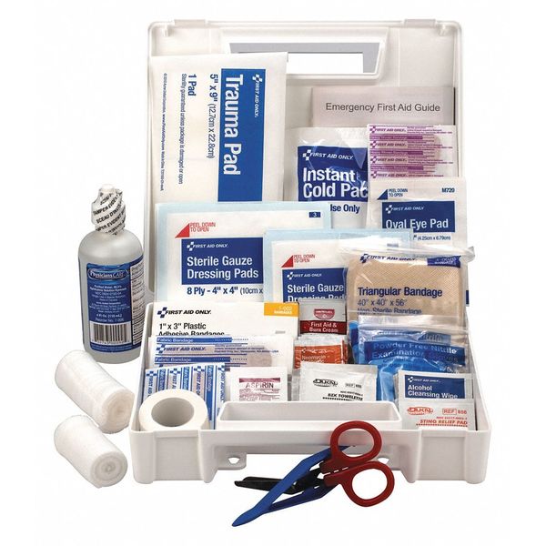 First Aid Kit, Plastic, 25 Person