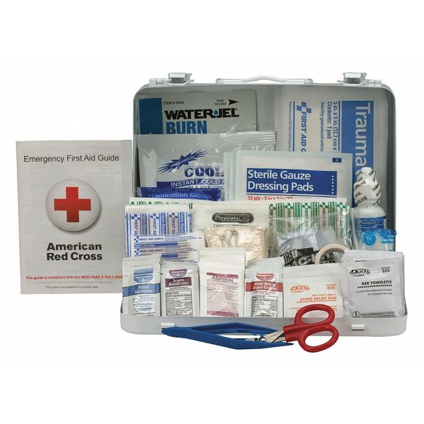 First Aid Kit, Metal, 25 Person