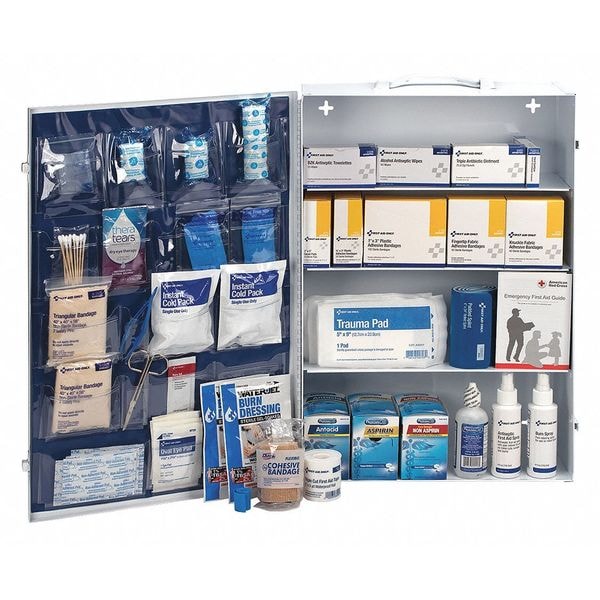 First Aid Cabinet, Metal, 150 Person