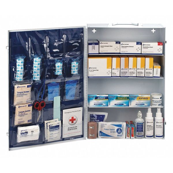 First Aid Cabinet, Metal, 150 Person