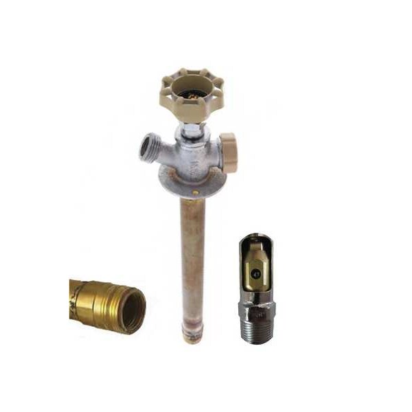 Frost Proof Sillcock, MNPT or FNPT, 8 in.L