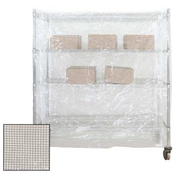 Cart Cover, Clear, 24 in.x, 62 in., Vinyl