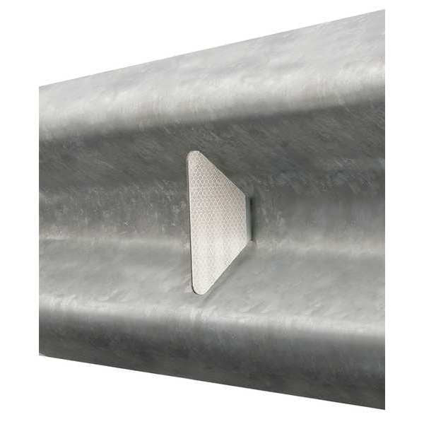 Bolt-On Guardrail Reflector, Steel, PK50