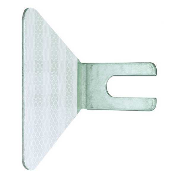 Bolt-On Guardrail Reflector, Steel, PK50