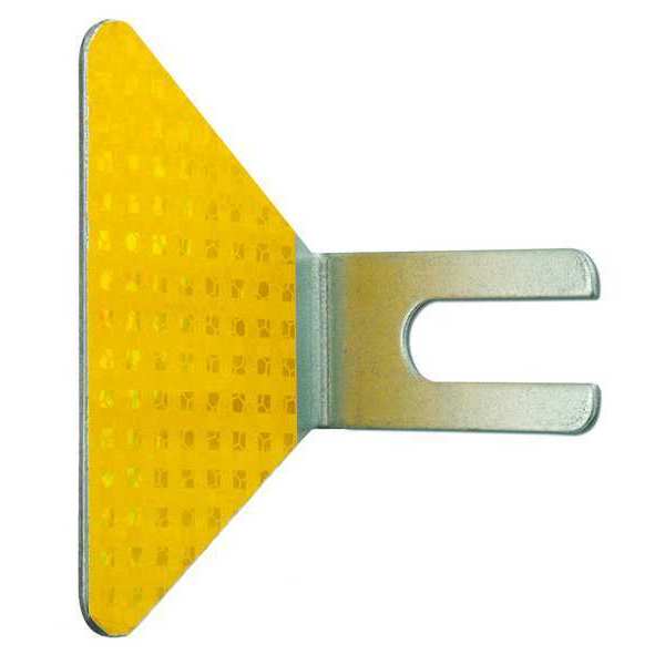 Bolt-On Guardrail Reflector, Steel, PK50