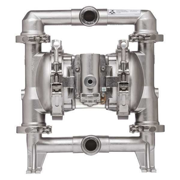 Double Diaphragm Pump, Stainless steel, Air Operated, Santoprene