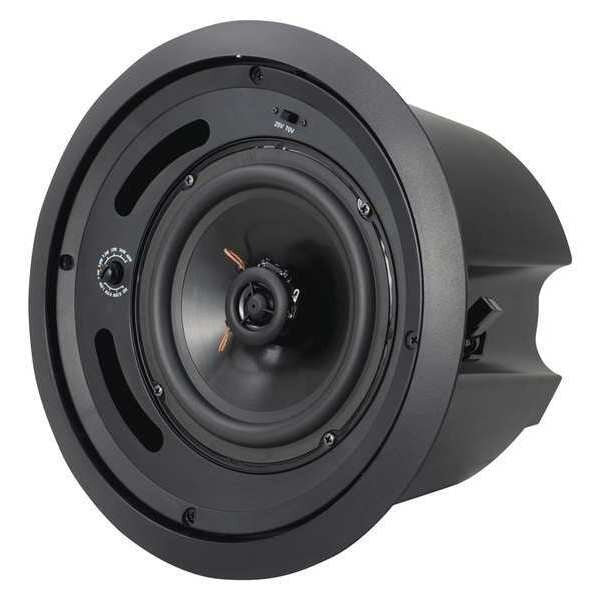 In-Ceiling Speaker, 5.5 lb., Black, 88dB
