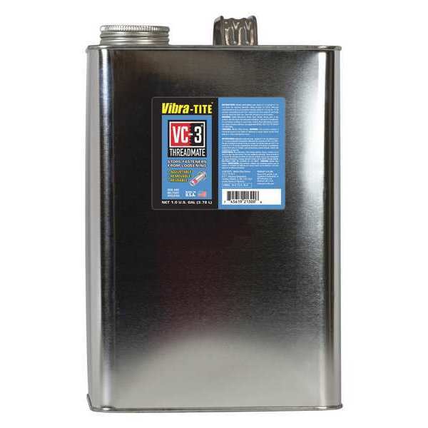 Reusable Threadlocker, VIBRA-TITE VC-3, Red, High Strength, Liquid, 1 gal Can