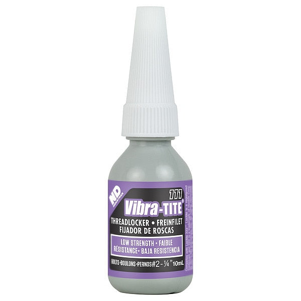 Threadlocker, VIBRA-TITE 111, Purple, Low Strength, Liquid, 10 mL Bottle