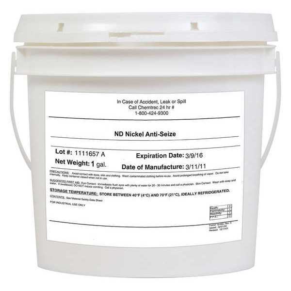 Anti Seize Compound, Bucket, 1 gal., Silver