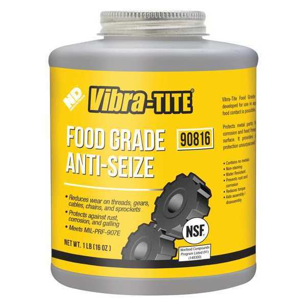 Anti Seize Compound, Jar, 16 oz., White