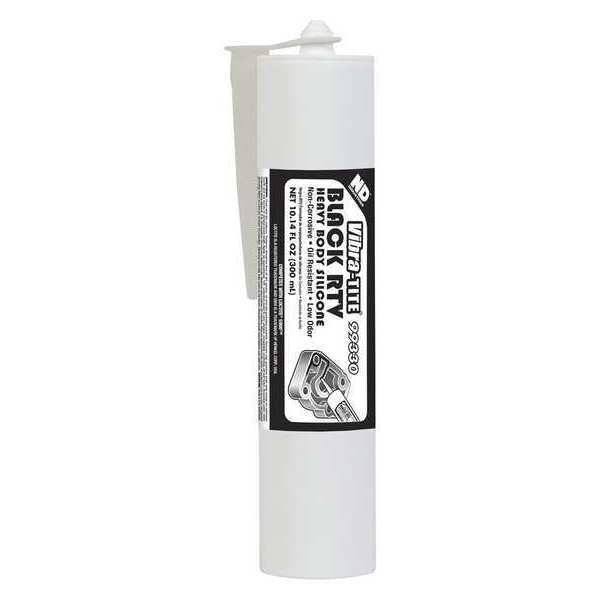 Silicone Gasket Sealant, 300 mL, Black, Temp Range -75 to 500 Degrees F