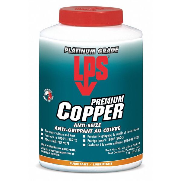 Copper Anti-Seize, Jar, 16 oz. Net Weight