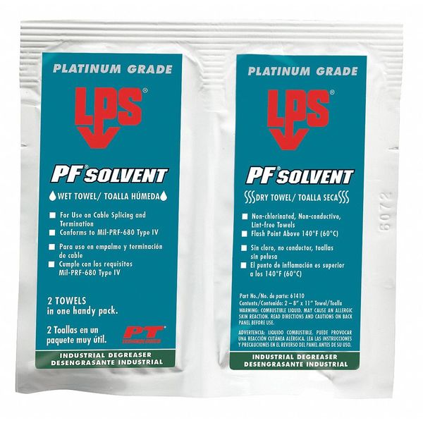Solvent and Degreaser Wipes Box Colorless