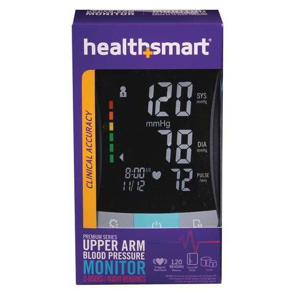 Blood Pressure Monitor, Arm, Blk, 1.08 lb.