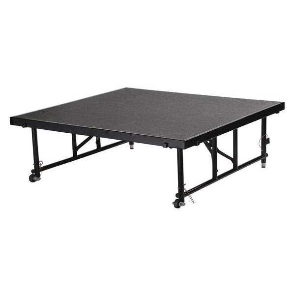 Carpeted Portable Stage Package, 24 in. H