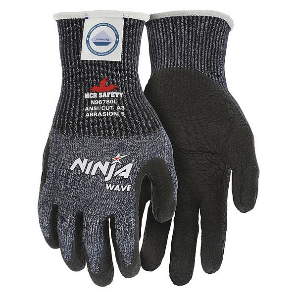 Cut Resistant Coated Gloves, A3 Cut Level, Nitrile, S, 1 PR