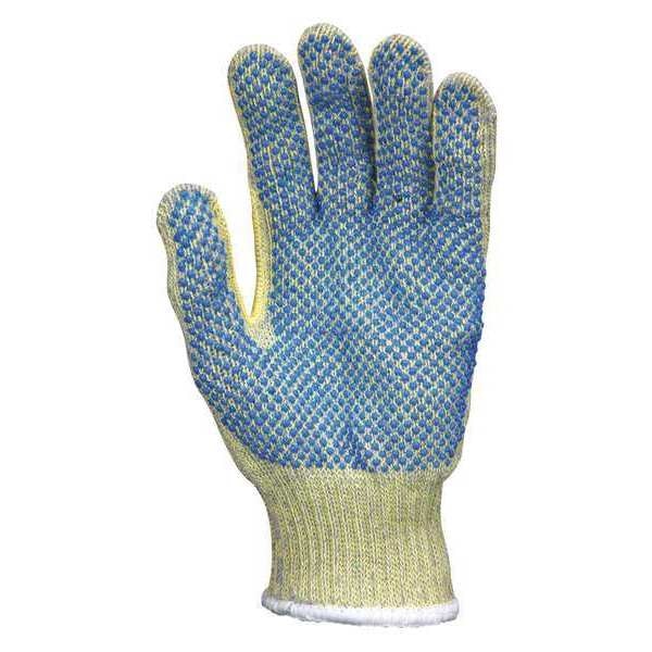 Cut Resistant Coated Gloves, A7 Cut Level, PVC, M, 1 PR