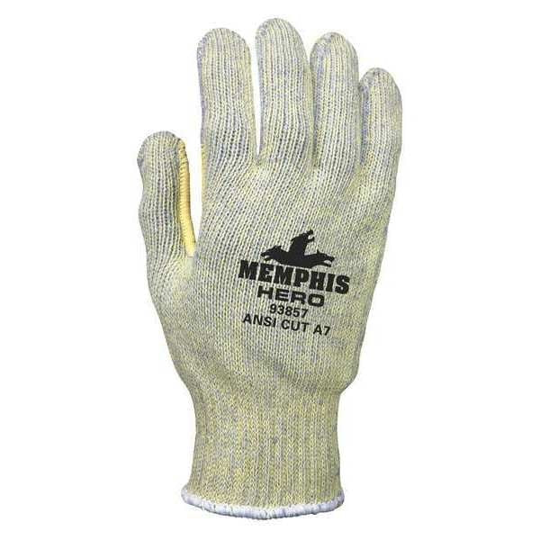 Cut Resistant Coated Gloves, A7 Cut Level, PVC, M, 1 PR