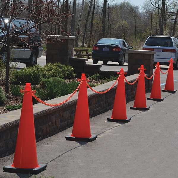 Traffic Cone Kit, UV Inhibited Polyethylene, Orange