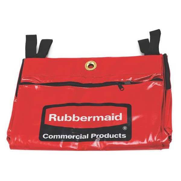 Recycling Cart Bag, Vinyl, 34 gal., Red