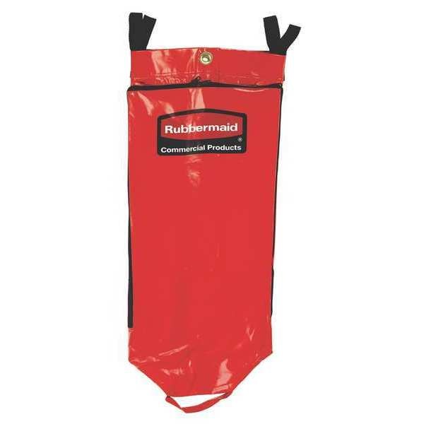 Recycling Cart Bag, Vinyl, 34 gal., Red