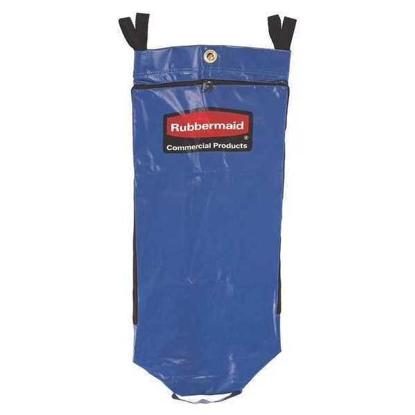 Recycling Cart Bag, Vinyl, 34 gal., Blue