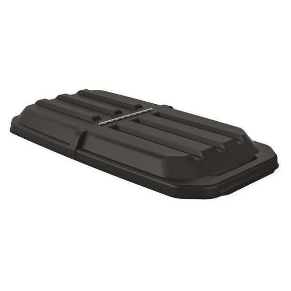 Tilt Truck Lid, Black, 1 cu. yd., Hinged