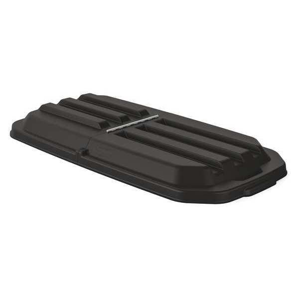 Tilt Truck Lid, Black, 1/2 cu. yd., Hinged