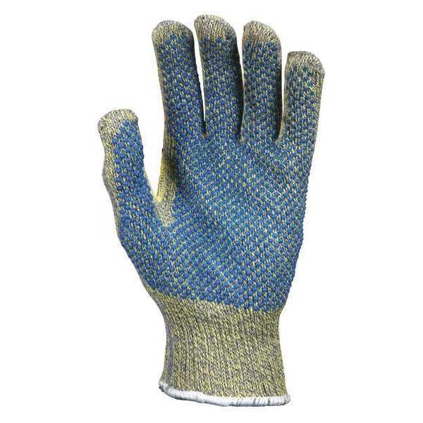 Cut Resistant Coated Gloves, A4 Cut Level, PVC, M, 1 PR