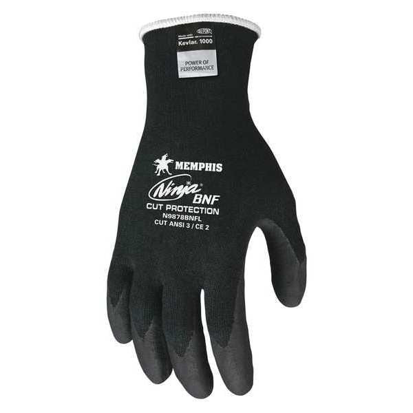 Cut Resistant Coated Gloves, A3 Cut Level, Nitrile, S, 1 PR