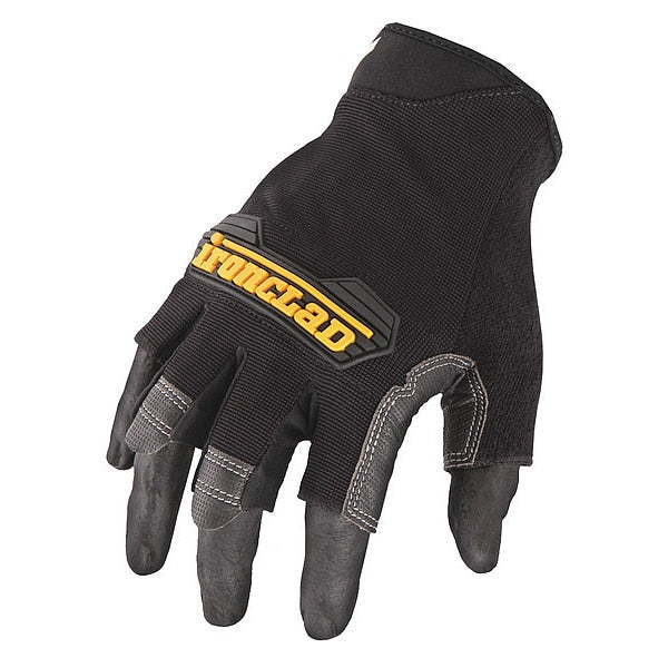 Impact Gloves, M, Gray/Black/Yellow, PR