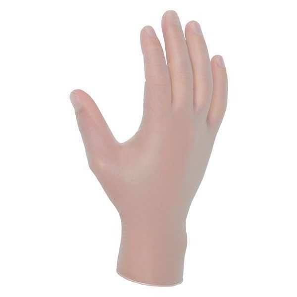 Disposable Industrial/Food Grade Gloves, Vinyl, Powder Free, Clear, S, 100 PK