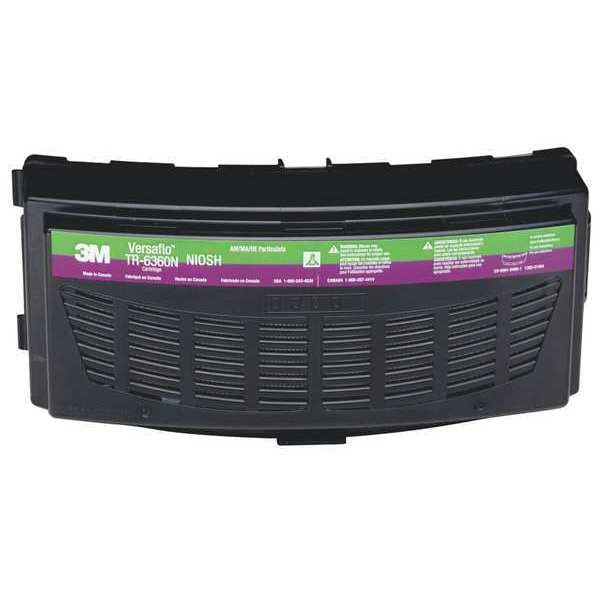 Combination Cartridge/Filter, Latch, AM, MA, HEPA, Green, Magenta, 5 PK, NIOSH