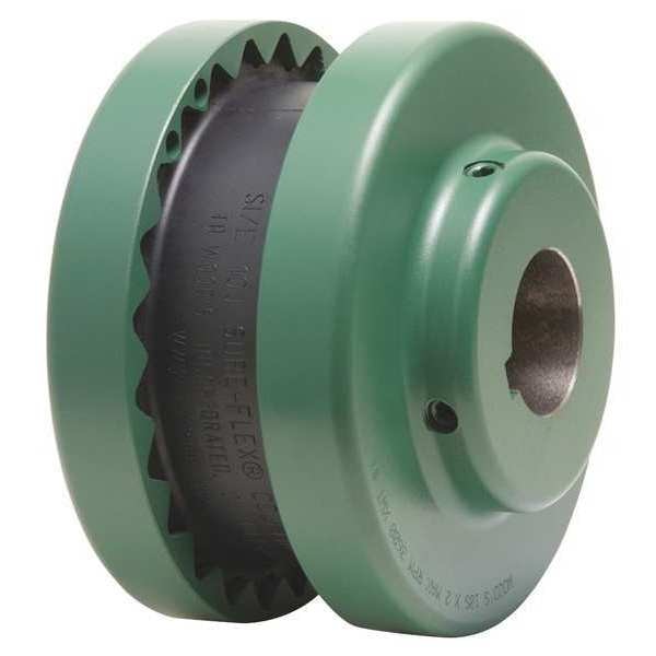 Sure-Flex Sleeve Coupling Flange, 6S, Pln Bore 5/8in