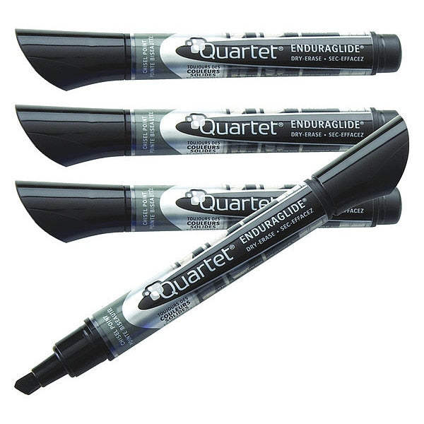 Dry Erase Marker, Fine Tip, Black, PK12 Low Odor