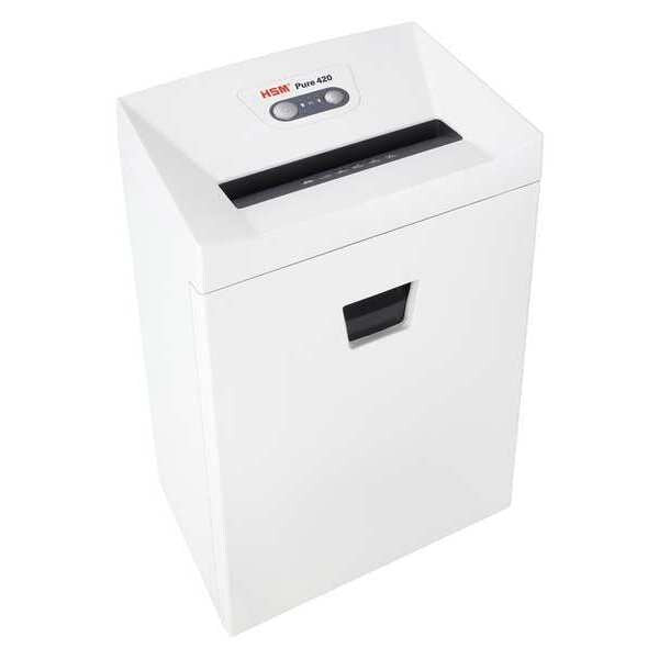 Paper Shredder, Strip-Cut, White, 9.2 gal.