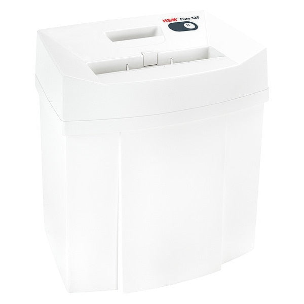 Paper Shredder, Cross-Cut, White, 5.3 gal.
