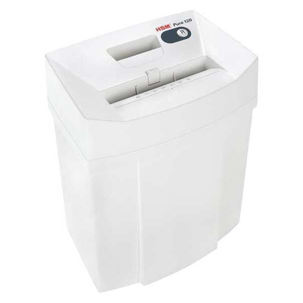 Paper Shredder, Cross-Cut, White, 5.3 gal.