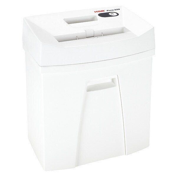 Paper Shredder, Strip-Cut, White, 5.3 gal.
