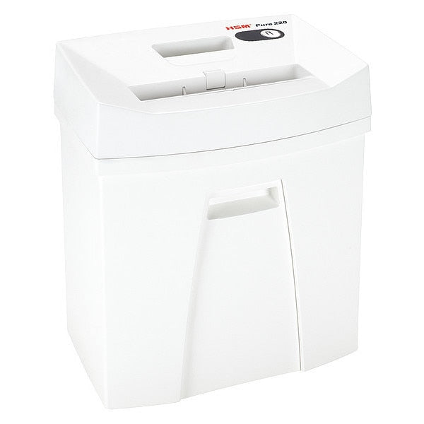 Paper Shredder, Cross-Cut, White, 8.6 fpm
