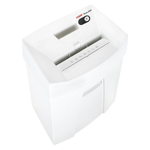Paper Shredder, Cross-Cut, White, 8.6 fpm