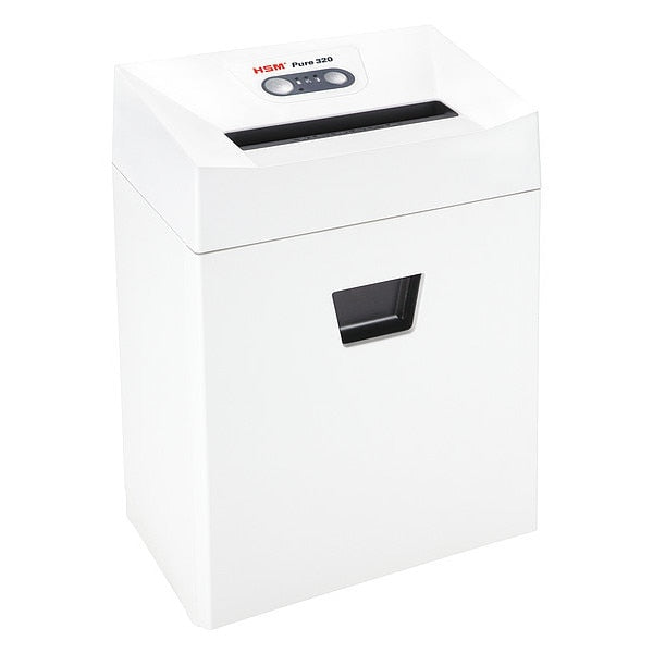 Paper Shredder, Cross-Cut, White, 6.6 gal.
