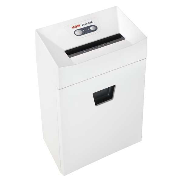 Paper Shredder, Cross-Cut, White, 6.6 gal.