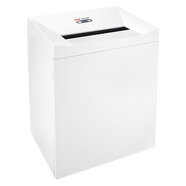 Paper Shredder, Strip-Cut, White, 38.3 gal.