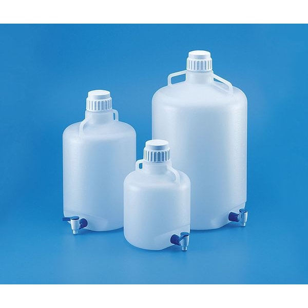 Carboy, Stopcock, 13.20 gal., LDPE