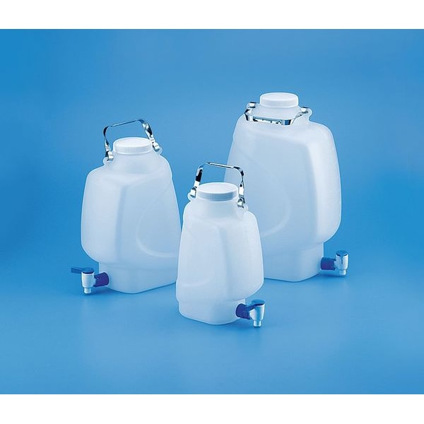 Rectangular Carboy, Stopcock, 5.28 gal.