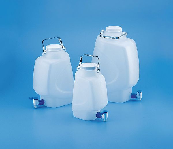 Rectangular Carboy, Stopcock, 2.64 gal.