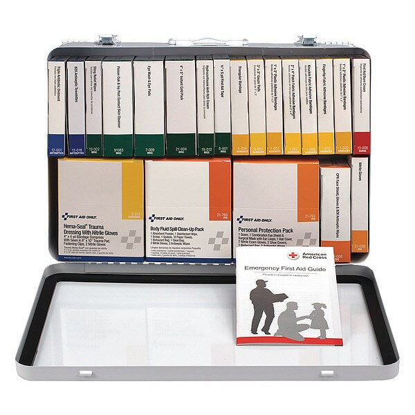 First Aid Kit, First Aid/CPR/BBP, 155 pcs.