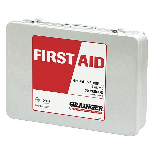 First Aid Kit, First Aid/CPR/BBP, 155 pcs.